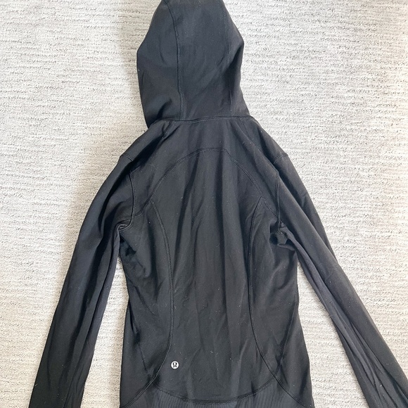 Lululemon Athletica Daily Practice Dress Top Jacket Womens 4 Black Hoodie - Picture 2 of 2